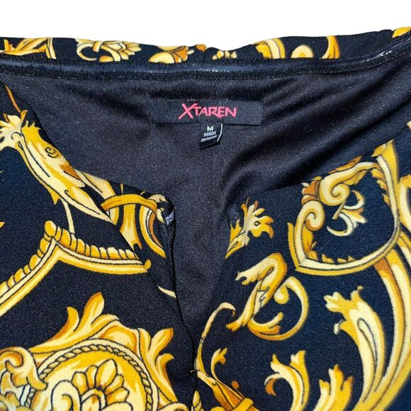 Jumpsuit Tapestry Print Off Shoulder Bodysuit - Picture 5 of 9